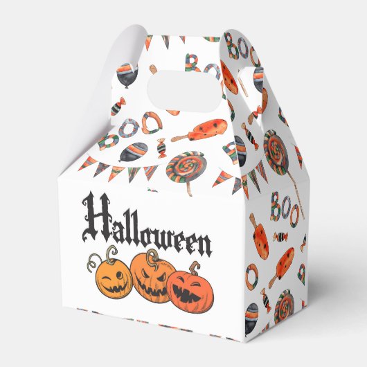 Halloween-Leckereien - Gefälligkeitsbox Geschenkschachtel (Rückseite)