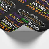 Halloween-Leckereien Geschenkpapier (Ecke)