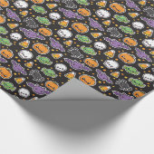 Halloween-Leckereien Geschenkpapier (Ecke)