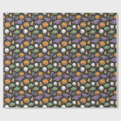 Halloween-Leckereien Geschenkpapier (Flach)