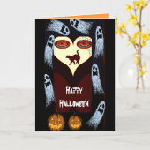 Halloween Leckereien_ Karte (Gelbe Blume)