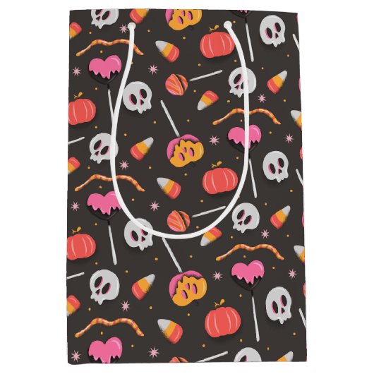 Halloween-Leckereien Mittlere Geschenktüte (Vorderseite)