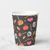 Halloween-Leckereien Pappbecher (Rückseite)