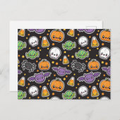 Halloween-Leckereien-Postkarte Postkarte (Vorne/Hinten)