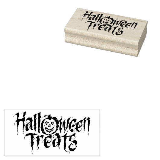 Halloween Leckereien Silhouette Briefmarke Gummistempel (Stempel)