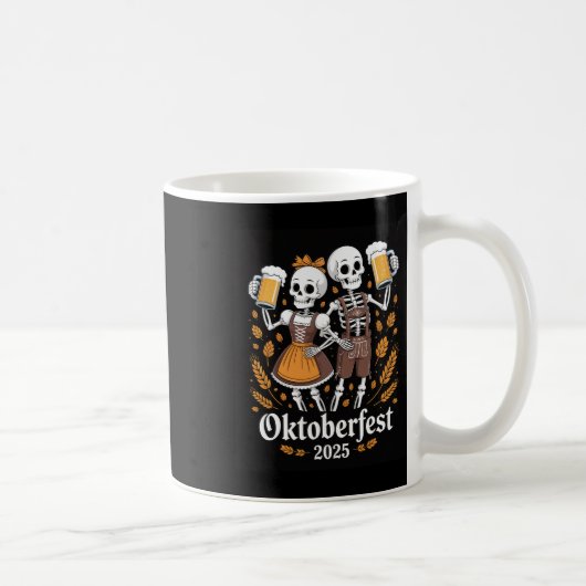 Halloween Lederhosen Funny 2025 Kaffeetasse (Rechts)