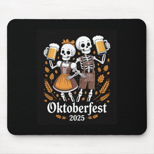 Halloween Lederhosen Funny 2025 Mousepad (Vorne)