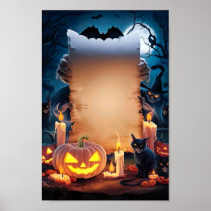 Halloween-Leere Einladungsplakat Rahmen #14 Poster
