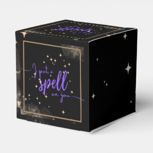 Halloween Lege einen Zauber als Gefälligkeitsboxen Geschenkschachtel