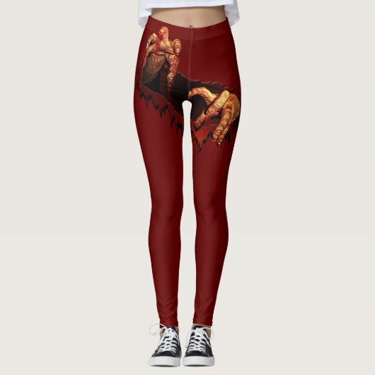 Halloween Leggings Creepy Zombie Leggings (Vorderseite)