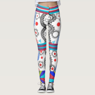 Halloween Leggings geometrische Mode neu2023