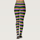 Halloween-Leggings gestreift Leggings (Rückseite)