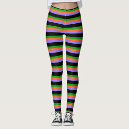 Halloween-Leggings gestreift Leggings