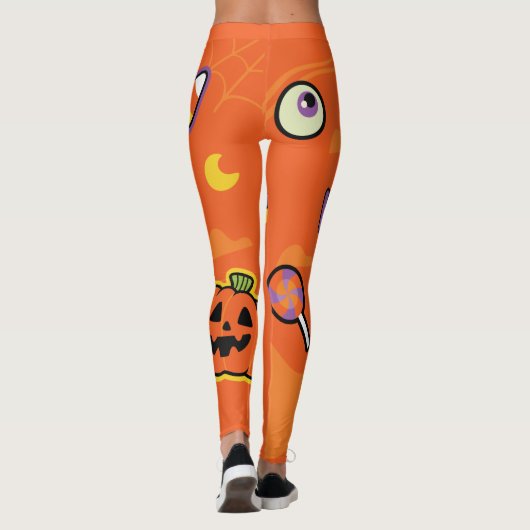 Halloween Leggings. Halloween Pants. Unisex Leggin Leggings (Rückseite)