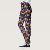 Halloween Leggings Jack-O-Lanterns Orange Pumpkins (Links)