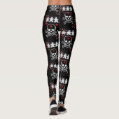 Halloween Leggings, Skull Leggings (Rückseite)