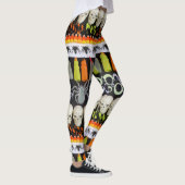 Halloween Leggings - Skulpturen, Spinnen (Rechts)