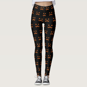 Halloween Leggings Spaß Kürbis Leggings