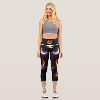 Halloween-Leggings - Spooky & Fun Capri Leggings