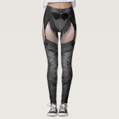 Halloween Leggings Vampire Kostüme Stickereien (Vorderseite)