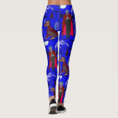 Halloween Leggings von dalDesignNZ (Rückseite)