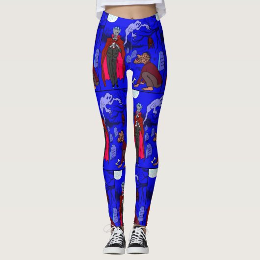 Halloween Leggings von dalDesignNZ (Vorderseite)