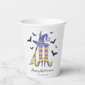 Halloween Legs and Hat Pappbecher (Rückseite)