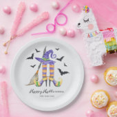 Halloween Legs and Hat Pappteller (Party)