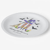 Halloween Legs and Hat Pappteller (Schrägansicht)