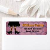 Halloween-Legs-Rücksendeadresse für Lila Punkte (Insitu)