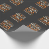 Halloween Lehrer-Assistent Schwarze Katzen und Kür Geschenkpapier (Ecke)