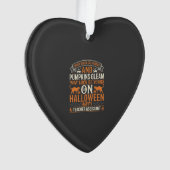 Halloween Lehrer-Assistent Schwarze Katzen und Kür Ornament (Vorderseite)