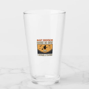 Halloween-Lehrer-Besen-Bruch-Vintage-Design_1 Glas