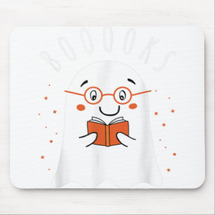 Halloween Lehrer Bibliothekar Bücher Lesender Geis Mousepad