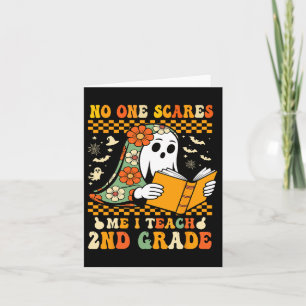 Halloween-Lehrer der zweiten Klasse Karte