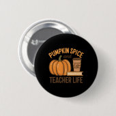 Halloween-Lehrer für Gewürz und Lehrer Button (Vorne & Hinten)
