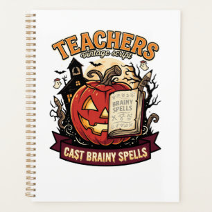 Halloween-Lehrer-Gehirn-Magie Planer
