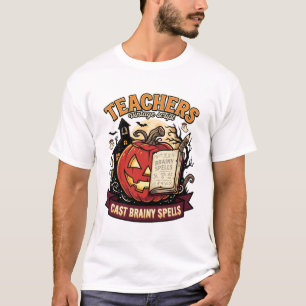 Halloween-Lehrer-Gehirn-Magie T-Shirt