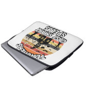 Halloween-Lehrer Grusel Intelligenz Laptopschutzhülle (Vorne Knopf)