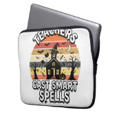Halloween-Lehrer Grusel Intelligenz Laptopschutzhülle (Vorderseite Links)