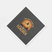 Halloween-Lehrer-Hexenkatze-Design Serviette (Ecke)