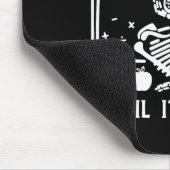 Halloween-Lehrer, ich warte nur, bis es ruhig ist Mousepad (Ecke)