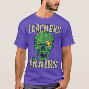 Halloween Lehrer Liebe Gehirne Halloween Outfit 40 T-Shirt