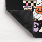 Halloween-Lehrer oder lehren Niedlicher Geisterkaf Mousepad (Ecke)