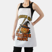 Halloween-Lehrer-Shirt Lustiges Besen-Problem-Desi Schürze (InSitu)