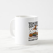 Halloween-Lehrer-Shirt mit Hexenbüchern_1 Kaffeetasse (Vorderseite Links)