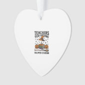 Halloween-Lehrer-Shirt mit Hexenbüchern_1 Ornament (Vorderseite)