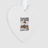 Halloween-Lehrer-Shirt mit Hexenbüchern_1 Ornament (Vorderseite)