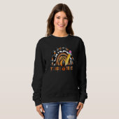 Halloween-Lehrer-Streich oder Lehre Halloween-Part Sweatshirt (Vorne ganz)