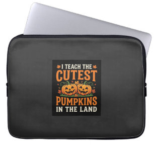 Halloween-Lehrer süßestes Kürbis-Design_1 Laptopschutzhülle